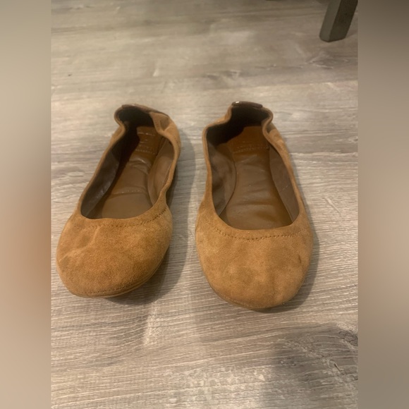 Tory Burch Brown Suede Flat - Picture 2 of 6
